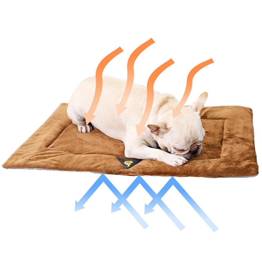 Bvdfgk Comfortable Dog Bed Mat Blanket Pad Pet Crate Cushion Cat Puppy Sleeping Pad Non Brown XL