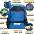 thumbnail image 2 of Athletico Youth Soccer Bag - Soccer Backpack & Bags for Basketball, Volleyball & Football | Includes Separate Cleat and Ball Compartments (Blue), 2 of 9