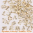 thumbnail image 4 of 52Pcs Rhinestone Alphabet Nail Charms Golden Letter Resin Filler with Rhinestone Letter A~Z Alloy Resin Filler Epoxy Resin Supplies for Nail Art Studs and Nail Art Decoartion Accessories for diy, 4 of 6