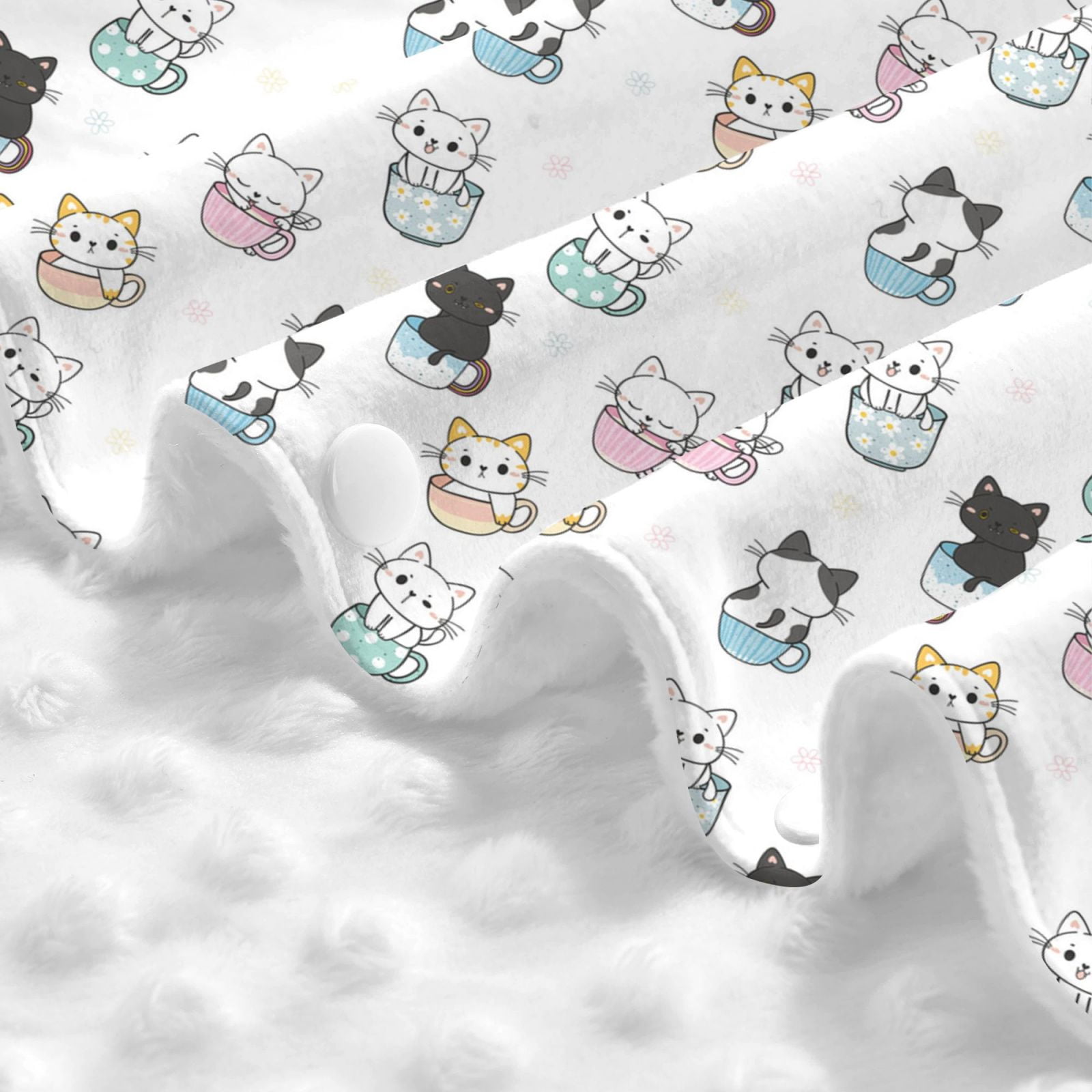Car Seat Cover Baby - Cute Cartoon Hand Drawn Cat Breathable Infant Car Seat Cover for Baby Carseat, Lightweight Comfort Baby Essentials Must Haves Newborn Stuff for Girl Boy
