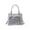 silver, variant on Fresh & Sweet PU Ita Bag for Women, Clear Mesh Display Window, Zipper Closure, Large Capacity & Adjustable Strap, Shoulder Handheld Crossbody Bag (10.6" x 8.7" x 3.9", 1.26 lb)