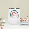 thumbnail image 5 of Fa La La La La Rainbow - Holiday 12oz Insulated Wine Tumbler, 5 of 6