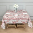 thumbnail image 3 of Red Baseball Terms Pattern Square Tablecloth,Waterproof Square Table Cover,Wipeable Spillproof Washable Table Cover for Home Kitchen Party Decor 60"x60"(152x152cm), 3 of 6