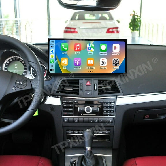 TPXINXIN 15.8 Inch Qualcomm Android 14 Carplay for Mercedes Benz E-Class Coupe W212 2009-2011 Car Multimedia Player GPS Navigation Car Radio Head Unit