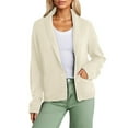 thumbnail image 1 of Women's Lightweight Knit Cardigan Open Front Pockets Versatile Everyday Wear Comfortable Basic Sweater For All Seasons, 1 of 8