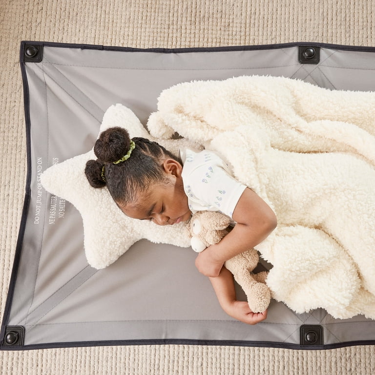 Lit De Voyage Portable Pour Bébé - Gris - 46 Pouces De Long - 2 à 5 Ans - Neuf