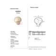 thumbnail image 2 of Alno A1405-DKBRZ Sierra 1-5/8" Cabinet Knob Dark Bronze, 2 of 2