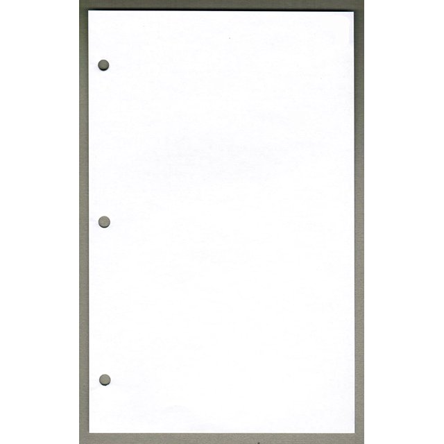 Linco Unruled Filler Paper, 6" x 9.5", White, 3Holes, 100 Sheets