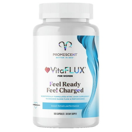 Promescent Vitaflux Nitric Oxide Booster Supplement for Women, L Arginine, L Citrulline, and L Caritine
