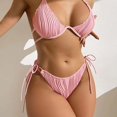 thumbnail image 1 of IDALL Bikini Sets Bathing Suit Swim Halter Triangle Tie Side Bikini Swimsuit Womens Swimsuits Micro Bikini Pink M, 1 of 7