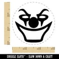 thumbnail image 2 of Evil Clown Face Self-Inking Rubber Stamp Ink Stamper - Green Ink - Small 3/4 Inch, 2 of 7
