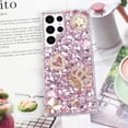 thumbnail image 6 of for Galaxy S24 Ultra Bling Case Women Girls Luxury 3D Glitter Diamond Sparkle Crystal Rhinestone Phone Case Cute 3D Heart Crown Flower and Butterfly Gemstone Case for Galaxy S24 Ultra, Pink, 6 of 14