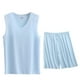 thumbnail image 1 of Conjunto Deportivo de los Hombres, Moda Casual de Color Sólido Cuello en V sin Mangas de Elasticidad Superior para el Desgaste Al Aire Libre, Traje Atlético de Humedad, 1 of 6