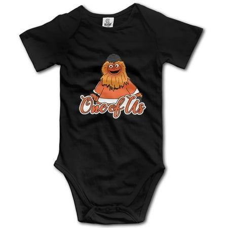 

Pengshiliu Bodysuit The Gritty Mascot Infant Black Climbing Short-Sleeve Onesie Jumpsuit Romper