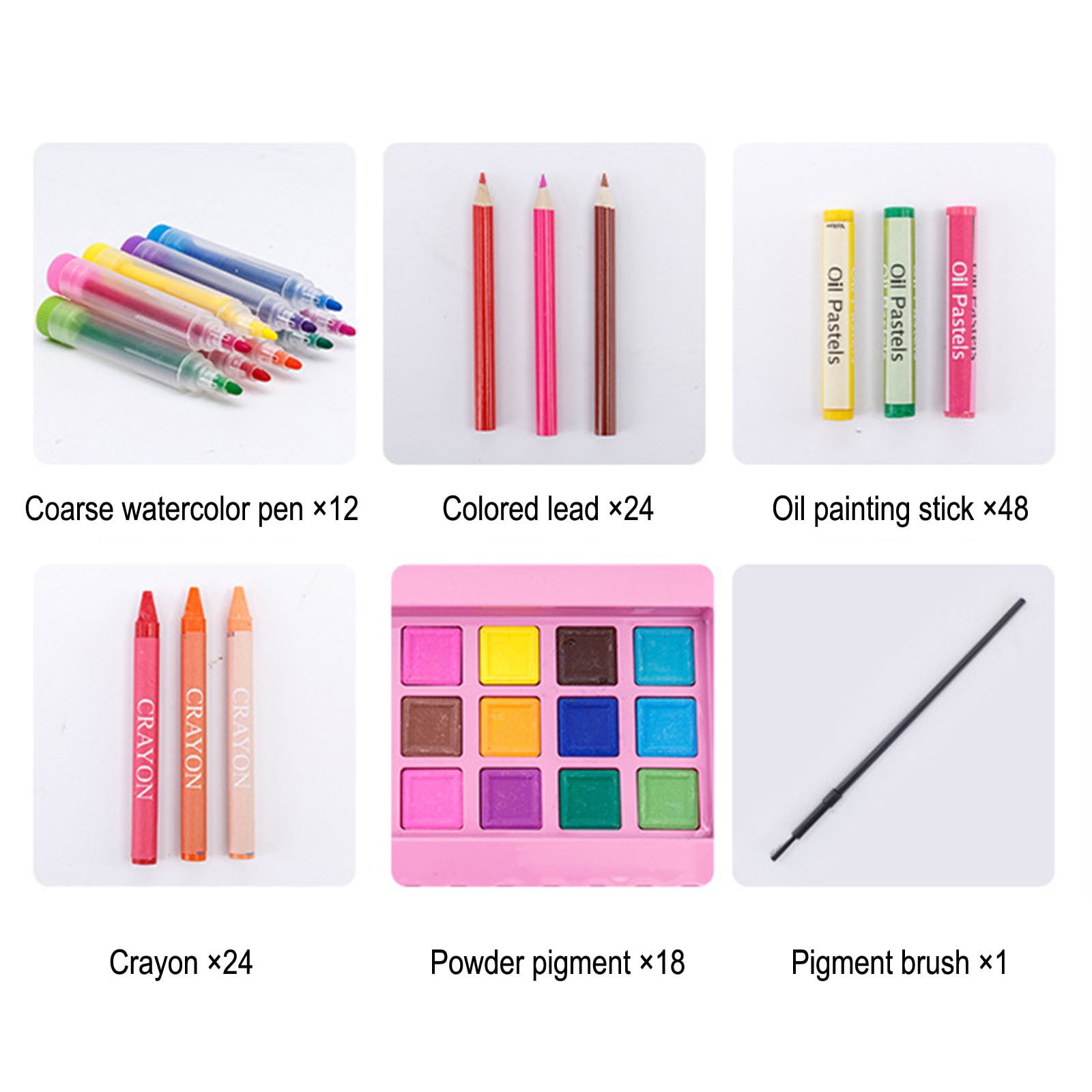 Matoen Art Supplies, 208-Piece Drawing Art Kit, Gifts for Girls Boys Teens, Painting Set Includes Sketch Pads, Oil Pastels, Crayons, Colored Pencils