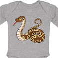 thumbnail image 4 of Inktastic Cute and Cuddly Ball Python snake Boys or Girls Long Sleeve Baby Bodysuit, 4 of 5