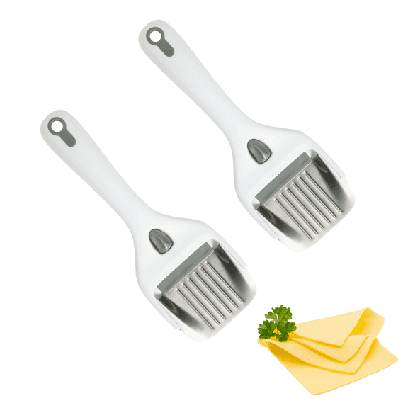 VacYaYa Kitchen Stainless Steel Cheese Slicer,Adjustable HandHeld Cheese Cutter with 2 Pack for Block Cheese,Non Stick and Ergonomic Handheld