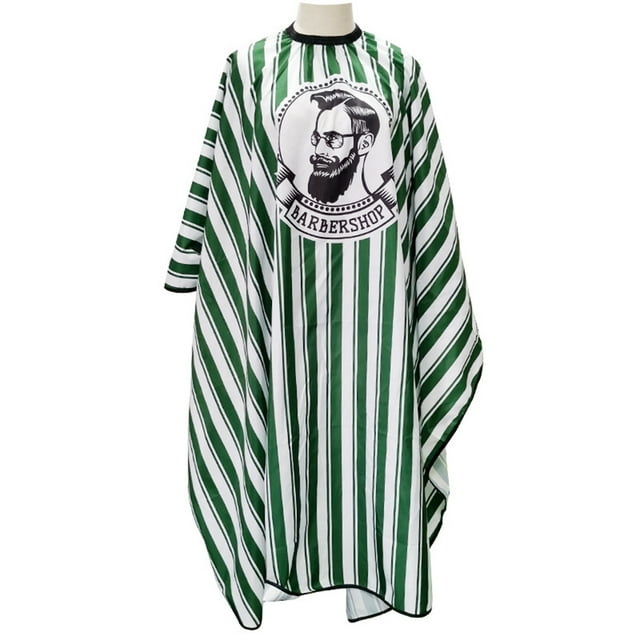 Oubit Hairdressing Cloth Striped Pattern Apron Hair Cutting Gown Cape Waterproof Cloth Cape