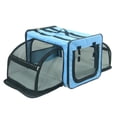 thumbnail image 1 of Pet Life H5BLXL Caisse pour Chien à Double Fil Extensible, Bleu - Extra Large, 1 of 1