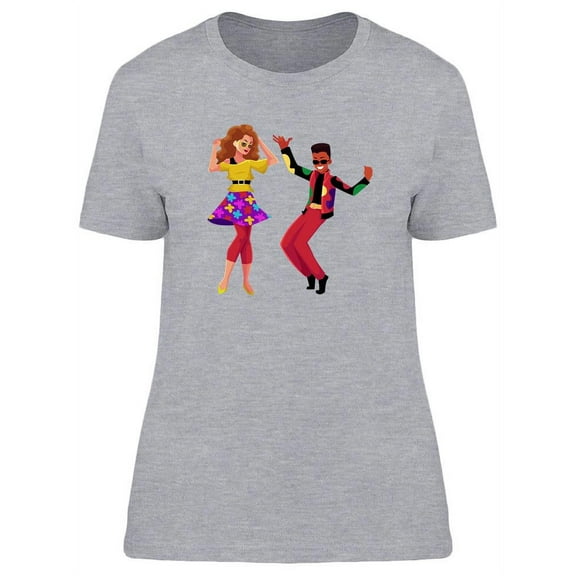 Two Disco Dancers T-Shirt Women -Image by Shutterstock, Female Large