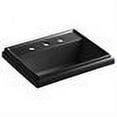 thumbnail image 2 of Tresham Rectangle Self-Rimming Lavatory with 8" Centers, Black Black, 2 of 2