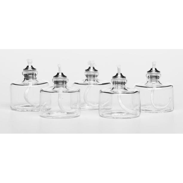 Velas Tealight Candles Firefly de vidrio transparente recargable, paquete de 5