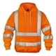 thumbnail image 1 of Sudadera reflectante naranja de seguridad con capucha, talla grande, 1 of 7