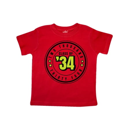 

Inktastic Class of 2034 in Black Circle with Stars Gift Toddler Boy or Toddler Girl T-Shirt