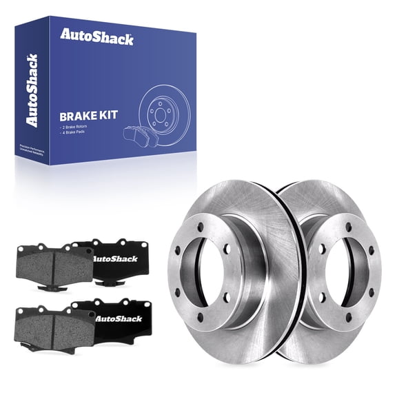 AutoShack Front Brake Rotors & Ceramic Pads for Toyota, 4Runner 1996-2002 Tacoma 1995-1998, 2004, 4WD RWD L4 2.4L 2.7L V6 3.4L - 11.67" (296.5 mm), 6-Lug
