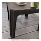 thumbnail image 4 of Mesa Exterior Lateral De Plástico Con Textura Rattan Chocolate oscuro, 4 of 4