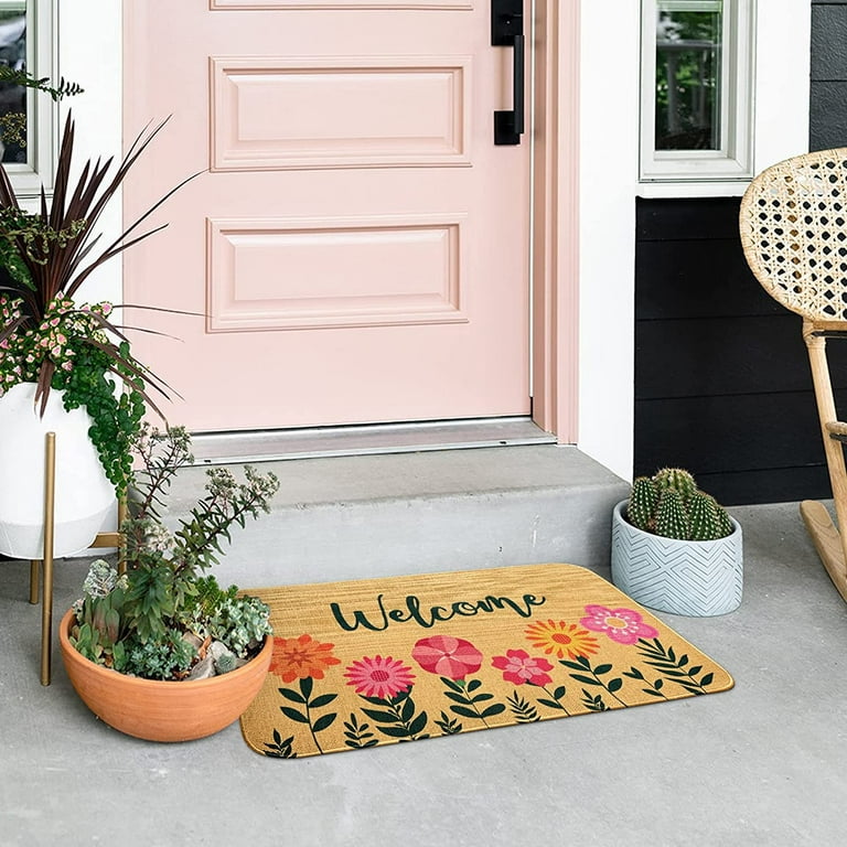 Boho Doormat, Non-slip Floor Rug Mat, Outdoor Indoor Entrance Mat