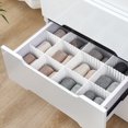 thumbnail image 4 of Divisor organizador de cajones de 2 piezas, placa de almacenamiento ajustable para el hogar, ropa interior de partición para ahorrar espacio Almacenamiento y organización del hogar 49.2*7 cm Bearachild HA070886-01, 4 of 6
