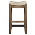 thumbnail image 6 of Home Square 26H Wood Counter Height Stool with Rush Seat in Brown - Set of 2, 6 of 7