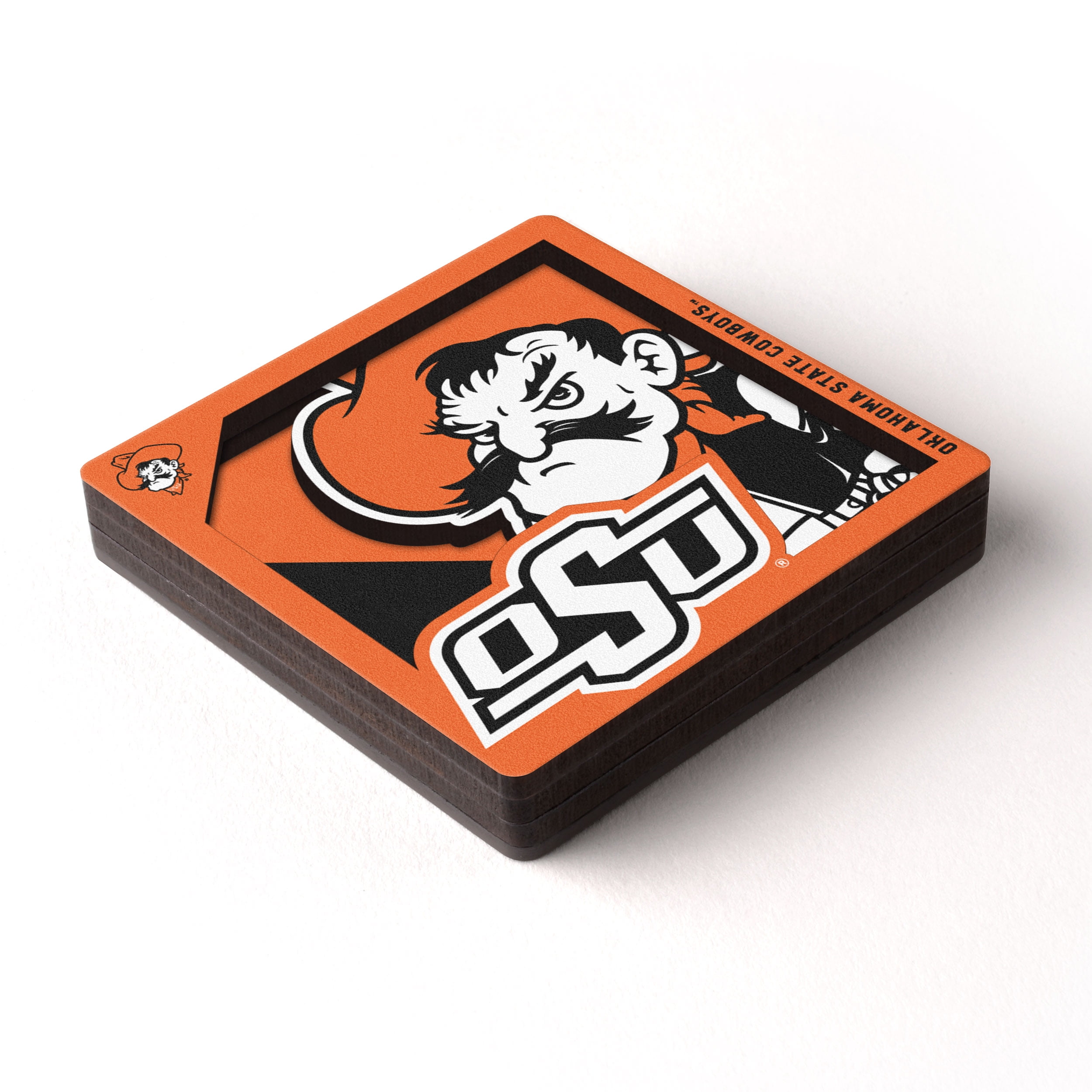 YouTheFan NCAA Oklahoma State Cowboys 3D Logo Series Magnet