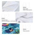 thumbnail image 4 of Dailycode Kitchen Wash Cloths with Hanging Loops Absorbent Absorbent Quick Drying Hand Towels, 2 Pack, Lemons Wine Leaves on Water, 4 of 7