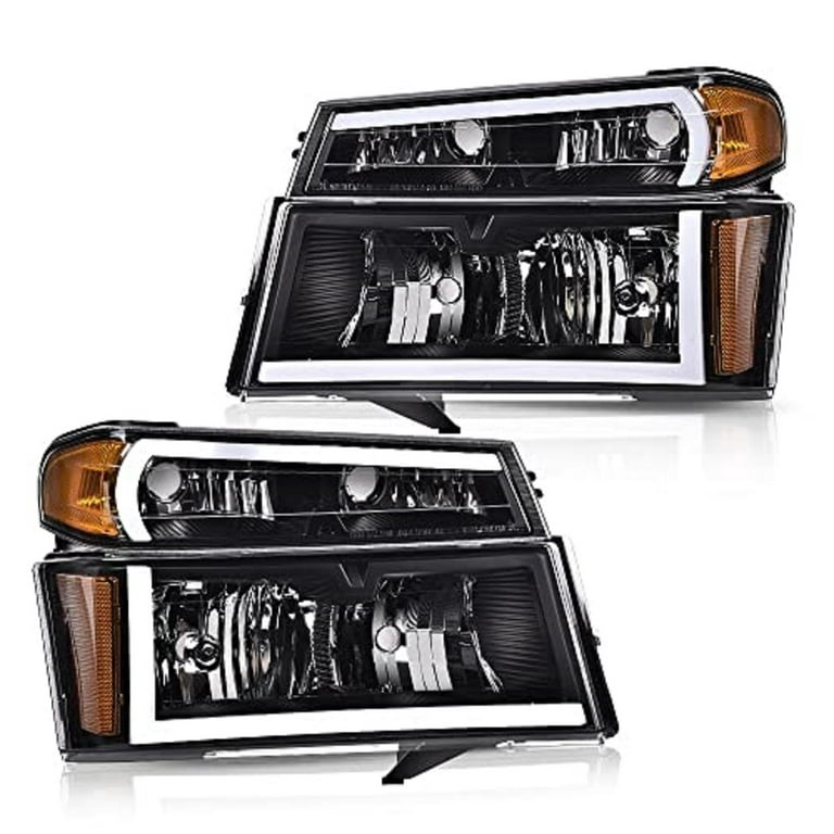 PIT66 Headlight Bumper Lights Fit for 2004-2012 Chevy Colorado/GMC