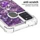 thumbnail image 3 of Funda para Samsung Galaxy A21S con Brillo Líquido Flotante, Purpurina, Parachoques y Anillo Giratorio Soporte, 3 of 5