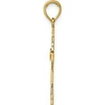 thumbnail image 2 of 14K Yellow Gold Claddagh Cross Charm (27.4 X 15) Made In United States k8335, 2 of 5