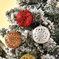 thumbnail image 4 of Foqnuq 6Pcs Red Christmas Balls Baubles 6cm Shatterproof PVC Ornaments for Tree Wreaths Parties Weddings Holiday Home Decor, 4 of 11