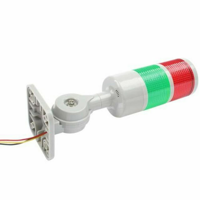 Bgsha 220V Led Signal Tower Stack Lights Column Lamp Andon Lights with Rotatable Base