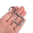 thumbnail image 3 of CRAFTHROU 2Set Round Tube Positioning Hooks Silver Zinc Alloy For Easy Gadgetx Rods Hooks Home, 3 of 8