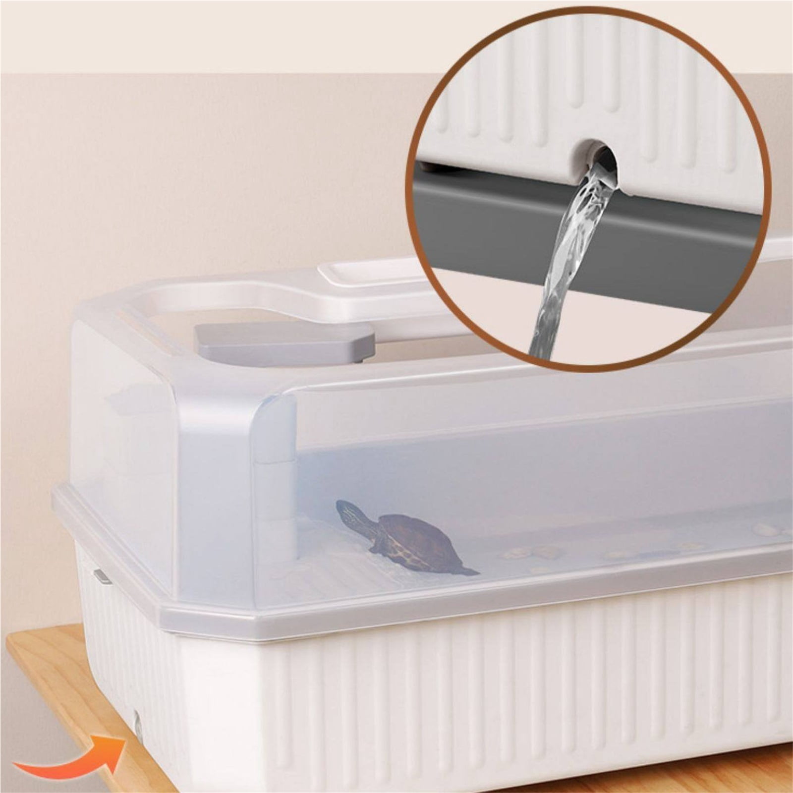 Turtle Tank Family Villa with Sun Terrace Climbing Terrace Breeding Box