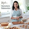 thumbnail image 2 of Ayesha 3-Piece Bakeware Nonstick Cookie Pan Set, Copper, 2 of 5