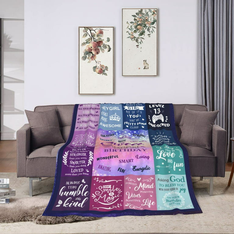 13th Birthday Gifts for Girls, Best Gifts for 13 Year Old Girls, Teenage  Girl Gifts for 13 Year Old Girl, 13 Year Old Girl Gift Ideas Bday Decor for  Couch Sofa Bedroom