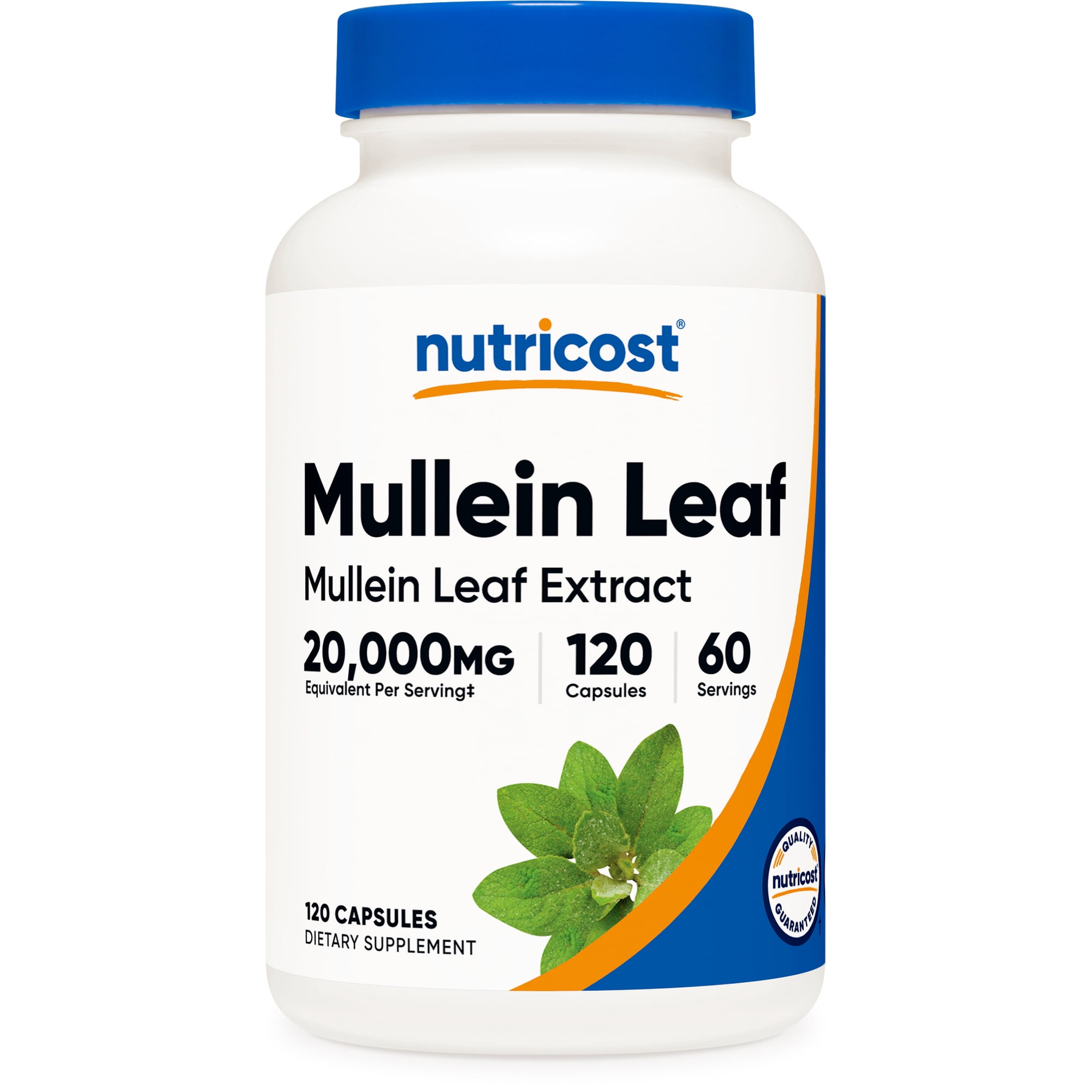 Nutricost Mullein Leaf Extract (20,000mg Equivalent) 120 Capsules - Vegan, 60 Servings