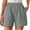 Gray, variant on Womens Textured Athletic Shorts Comfy Elastic Waisted Wide Leg Lounge Short Pants Beach Vacation Outfits With Pockets
