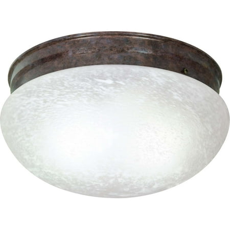 Alabaster Melon Ceiling Flush - Nuvo Lighting 60416 - 2 Light (Twist and Lock Base) 12