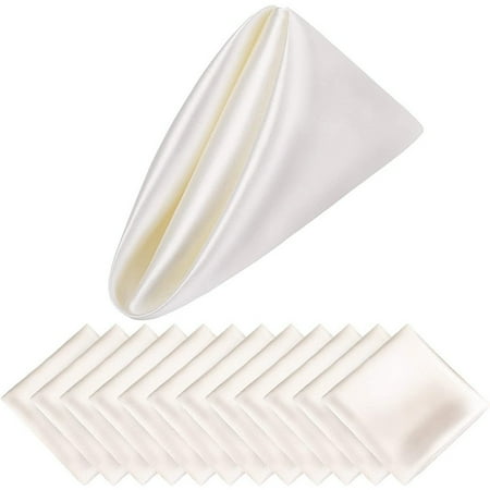 

Mduoduo 12 Pcs Cloth Napkins 17x17 inches Restaurant Cloth Napkins Dinner Napkins for Party Wedding Kitchen