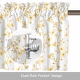 thumbnail image 6 of Flowers Window Valance for Kitchen, Branches Rod Pocket Short Curtain for Small Windows, Light Filtering Decorative Valance, 56 x 16 Inch, 1 Panel, 6 of 9