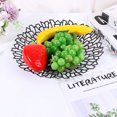 thumbnail image 2 of Cesta de fruta de alambre de Metal, encimera de cocina negra, frutero, soporte para verduras para pan, aperitivos, almacenamiento de artículos domésticos, 2 of 8
